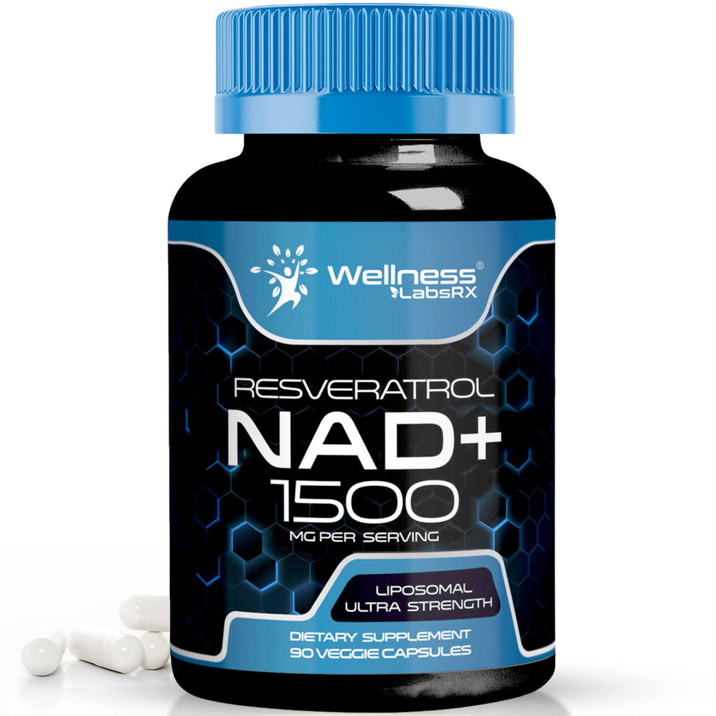 Suplemento lipossomal de NAD+ com resveratrol, editando